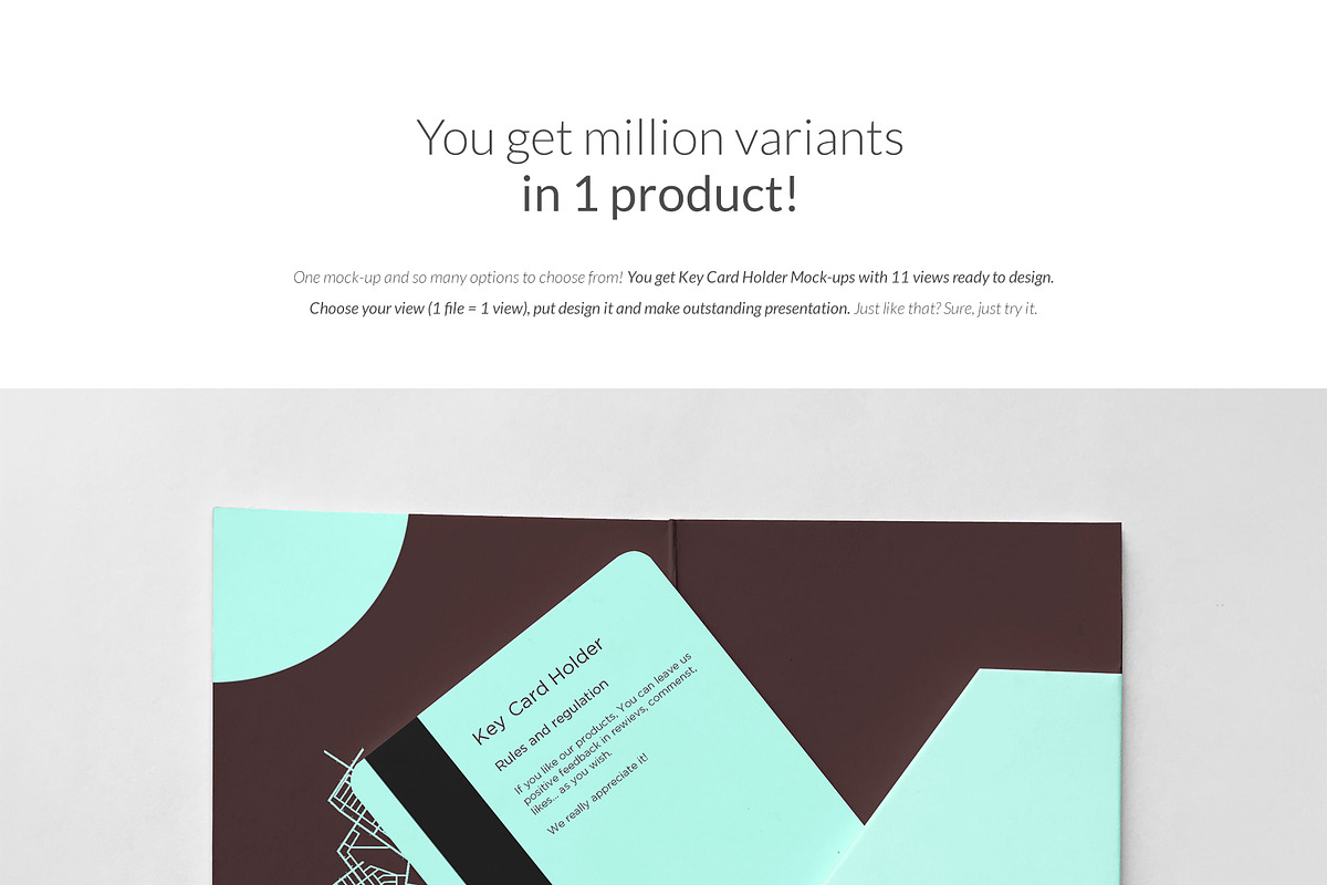 Key Card Holder 11xMock-ups, a Print Template by Mocca Mockups Store (Photo 4 of 6)