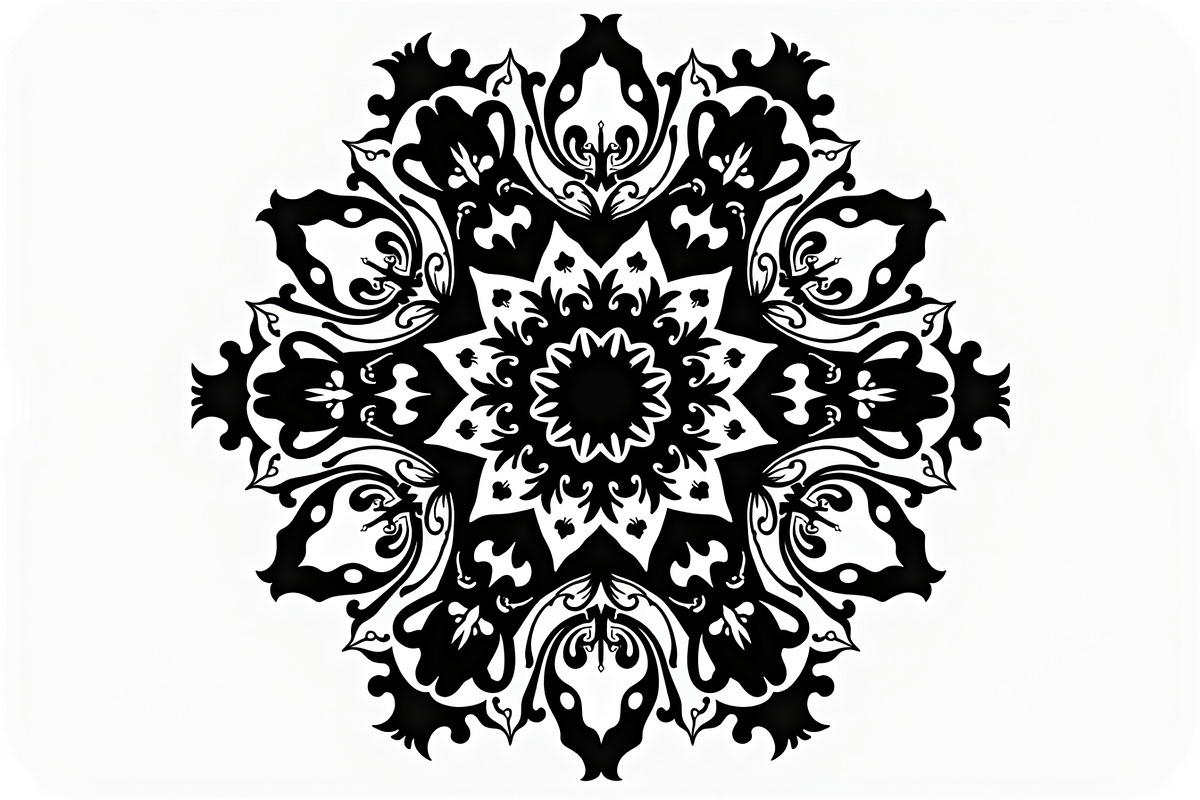 Decorative Mandala Vector Set, an Illustration by hafijul (Photo 4 of 9)