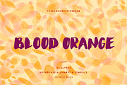 Blood Orange Brush Font, a Script Font by Eva Black Design (Thumbnail 1 of 4)