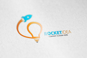 Rocket Idea Logo Template