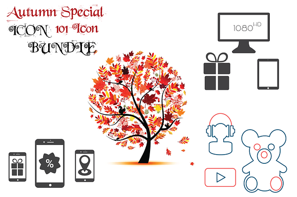 Autumn Icon Bundle Of E Commerce