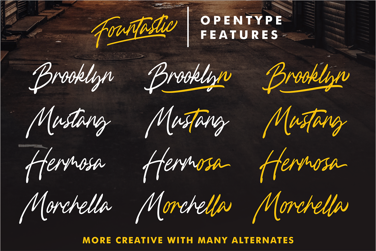 Fountastic Script, a Script Font by Hanaksara Studio (Photo 2 of 12)