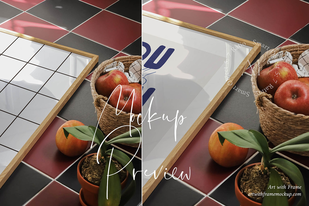 Aesthetic Kitchen Frame Mockup, a Product Mockup by ArtwithFrame (Photo 4 of 5)