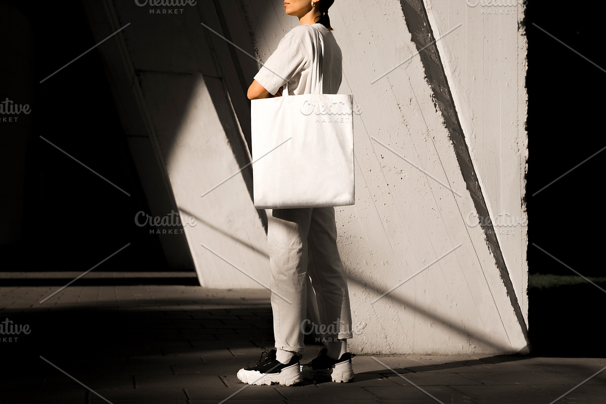 Urban Tote Bag Mockup Bundle, a Product Mockup by eezo (Photo 2 of 12)