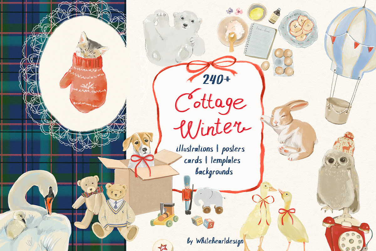 Cottagecore Illustratios Bundle, a Decorative Illustration by whiteheartdesign (Photo 8 of 23)