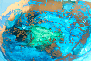 Bright Liquid Ink In Blue Colour