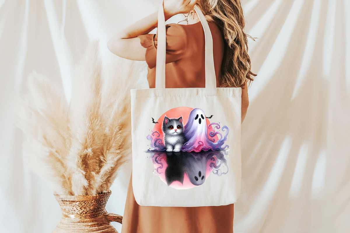 Halloween Cat And Smoky Ghost Clipar, an Icon by DreamCafeArt (Photo 2 of 7)