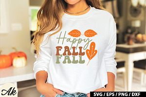 Retro Fall SVG Bundle