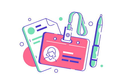 Hr manager badge for employee with