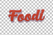 Foodi PSD 3D Editable Text Effect, a Layer Style Add-On by TrueVector (Thumbnail 2 of 2)