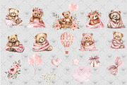 Teddy Bear Clipart, an Illustration by BigCakeBee (Thumbnail 3 of 4)