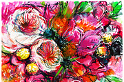 3 bouquets closeup, a Decorative Illustration by coconut_forest (Thumbnail 4 of 5)