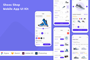 Shoes Shop Mobile App UI Kit