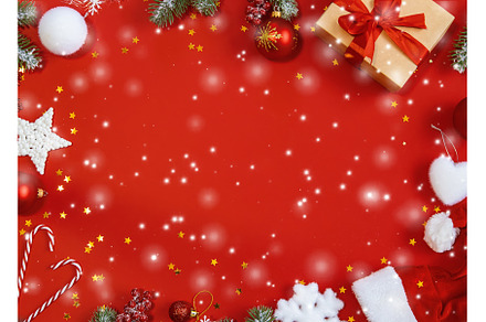Christmas background with festive, a Holiday Photo by yanadjana