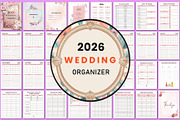 2026 Wedding Organizer For KDP, a Stationery Template by Shumaya (Thumbnail 1 of 6)