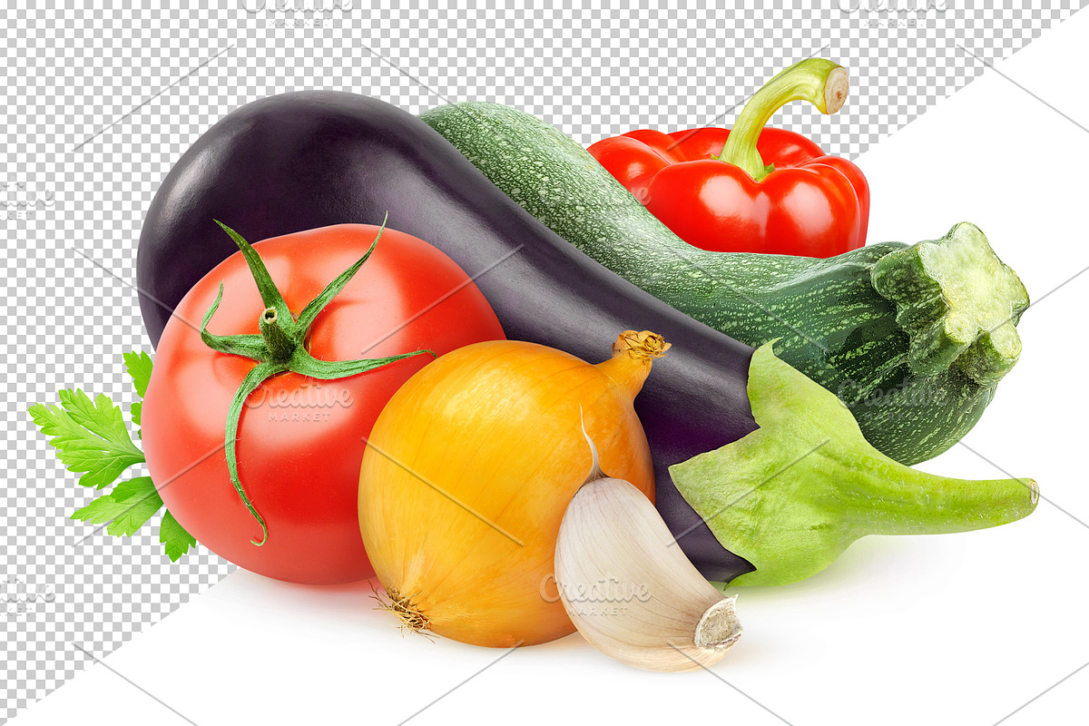 Eggplant and other vegetables preview 4