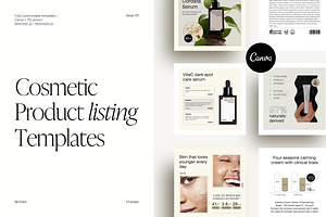 Cosmetic Product Listing Templates