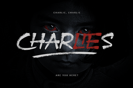 Charlies – Gritty Horror Brush Font, a Script Font by DiscofStd