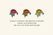 Botanical Icons Clipart Set, a Duotone Icon by Lemonade Pixel (Thumbnail 3 of 8)