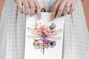 The Dragon Fly Collection Clipart, an Animal Illustration by Watercolor Digital (Thumbnail 17 of 20)