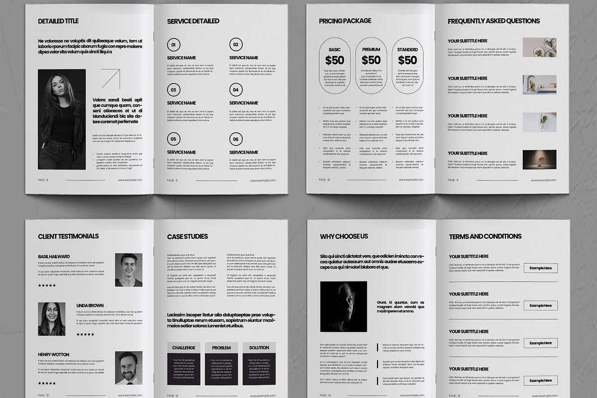 Services and Pricing Guide Template, a Brochure Template by ContestDesign (Photo 3 of 3)