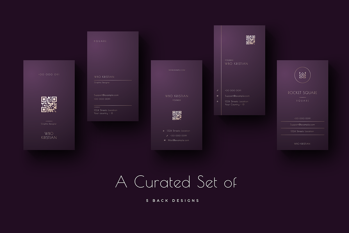 Vesper Business Card Set - 5 Bundles, a Business Card Template by Ctrl space studio (Photo 2 of 9)