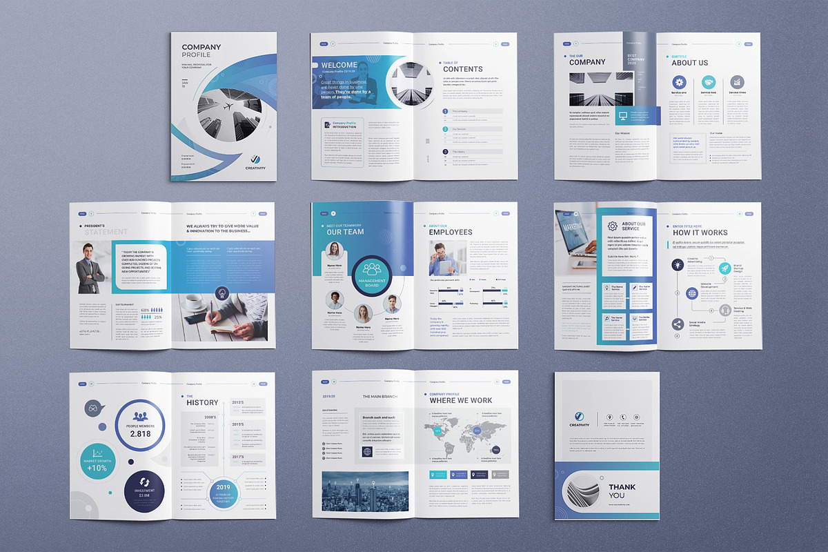 The Company Profile | Word & Canva, a Brochure Template by Creativity-Design (Photo 13 of 13)