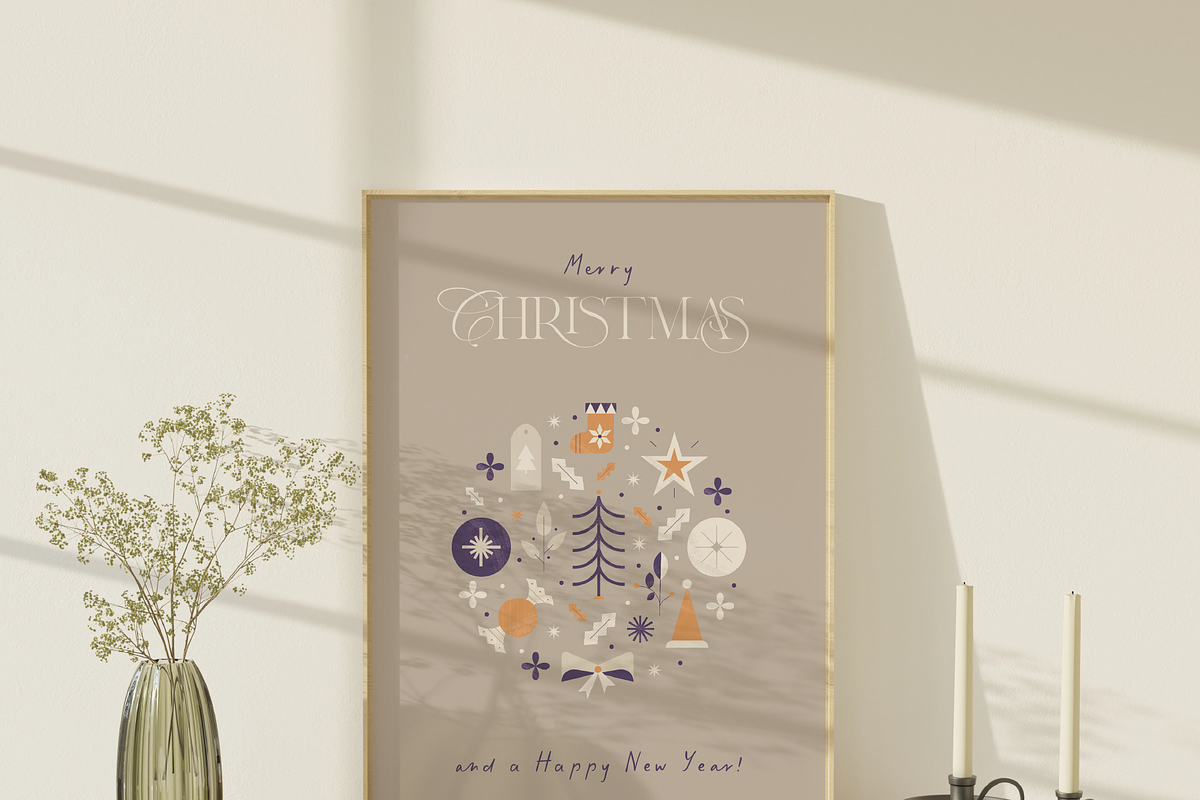 Calm Christmas. Geometric Graphics, an Object Graphic by Animoon (Photo 6 of 14)