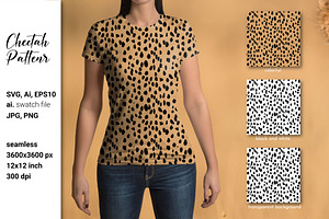 Cheetah print. Seamless background.