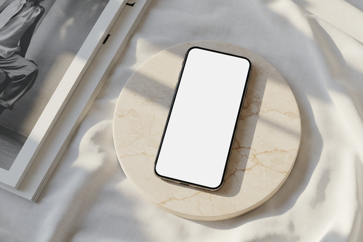Aesthetic Elegant iPhone Mockup PSD, an iPhone Mockup by Julia Anderi - Studio (Photo 2 of 2)