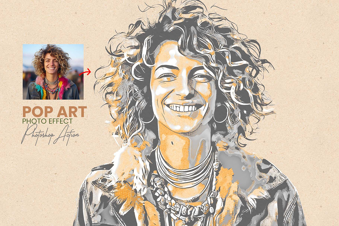 Pop Art Photoshop Effect, an Action Add-On by MRI STUDIO (Photo 1 of 10)