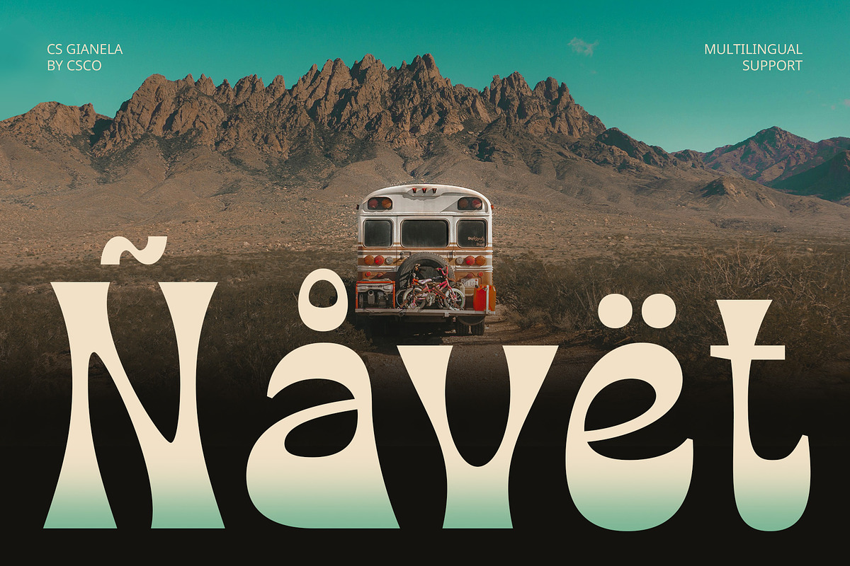 CS Gianela – Reverse Contrast Font, a Sans Serif Font by Craft Supply Co. (Photo 6 of 8)