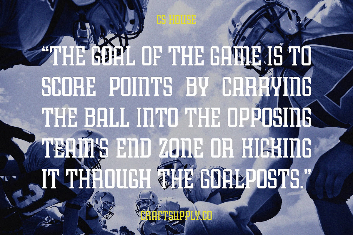 CS House – Sporty Font, a Slab Serif Font by Craft Supply Co. (Photo 7 of 8)