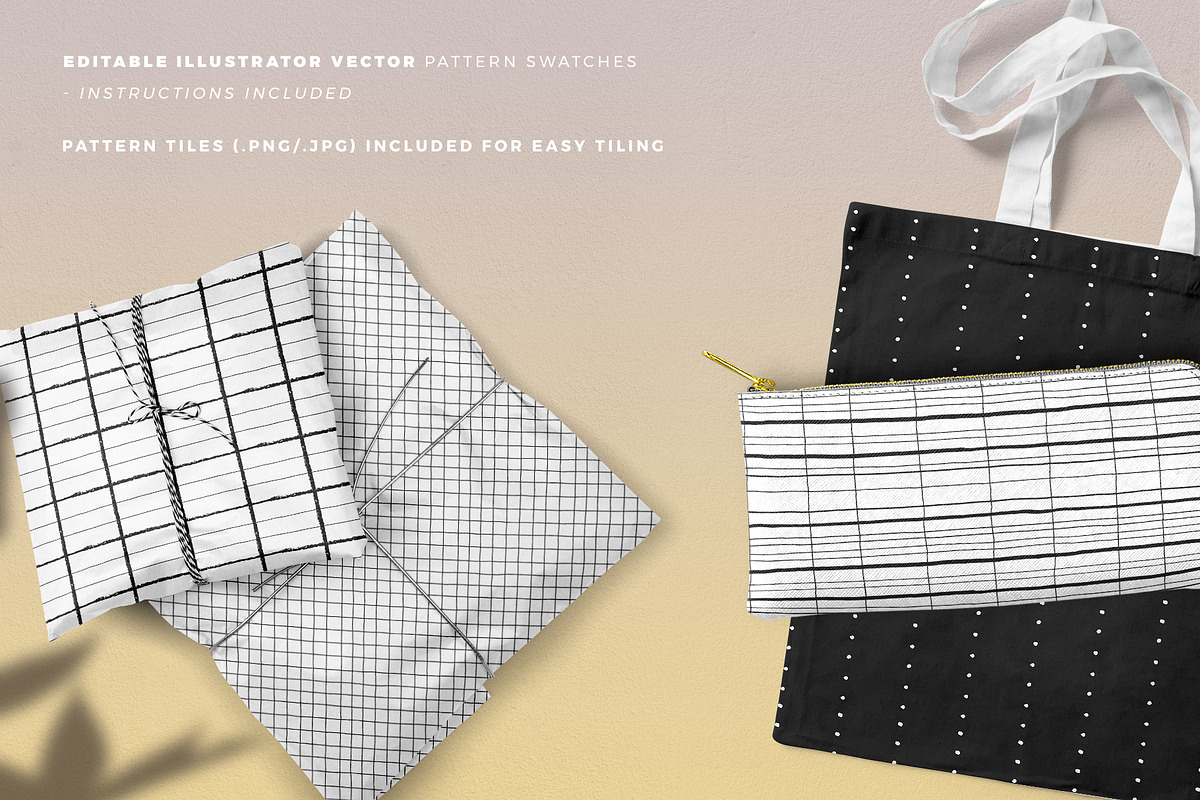 Grids & Lines Seamless Patterns, a Pattern Graphic by Youandigraphics (Photo 8 of 12)