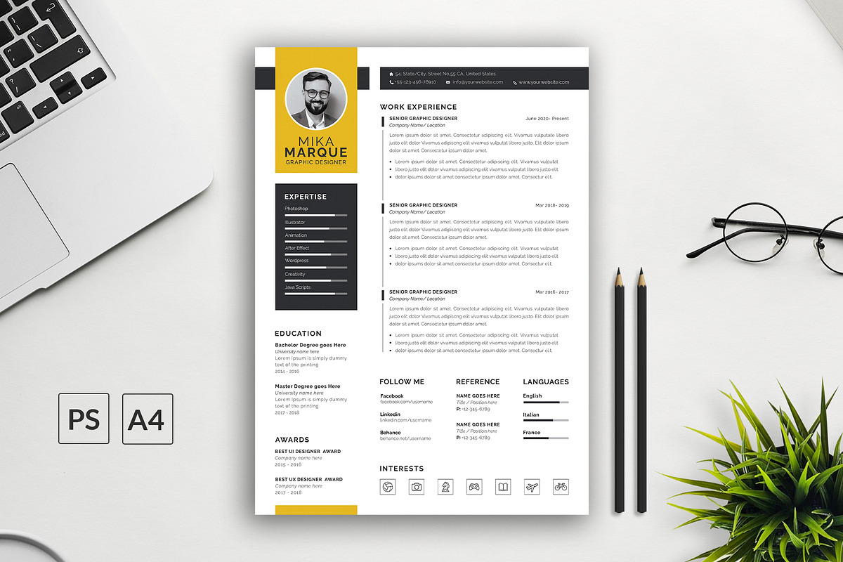 Resume, a Resume Template by Abdul Studio (Photo 1 of 5)