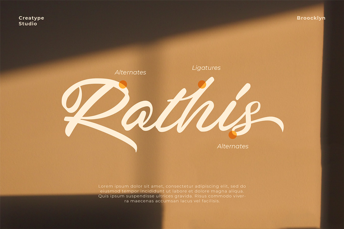 Broocklyn Brush Script, a Script Font by Creatype Studio (Photo 9 of 10)