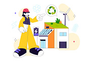 10 Eco Friendly Architecture, a Technology Illustration by denayunebgt (Thumbnail 4 of 4)