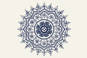 Blue Indian Block Print: Elements, a Pattern Graphic by StabuLaRasa illustration (Thumbnail 3 of 5)