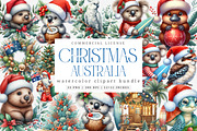 Australia Christmas Clipart Bundle, an Illustration by SinaCreation (Thumbnail 1 of 7)