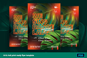 Summer Neon Club Flyer, a Flyer Template by Bornx Design (Thumbnail 1 of 3)