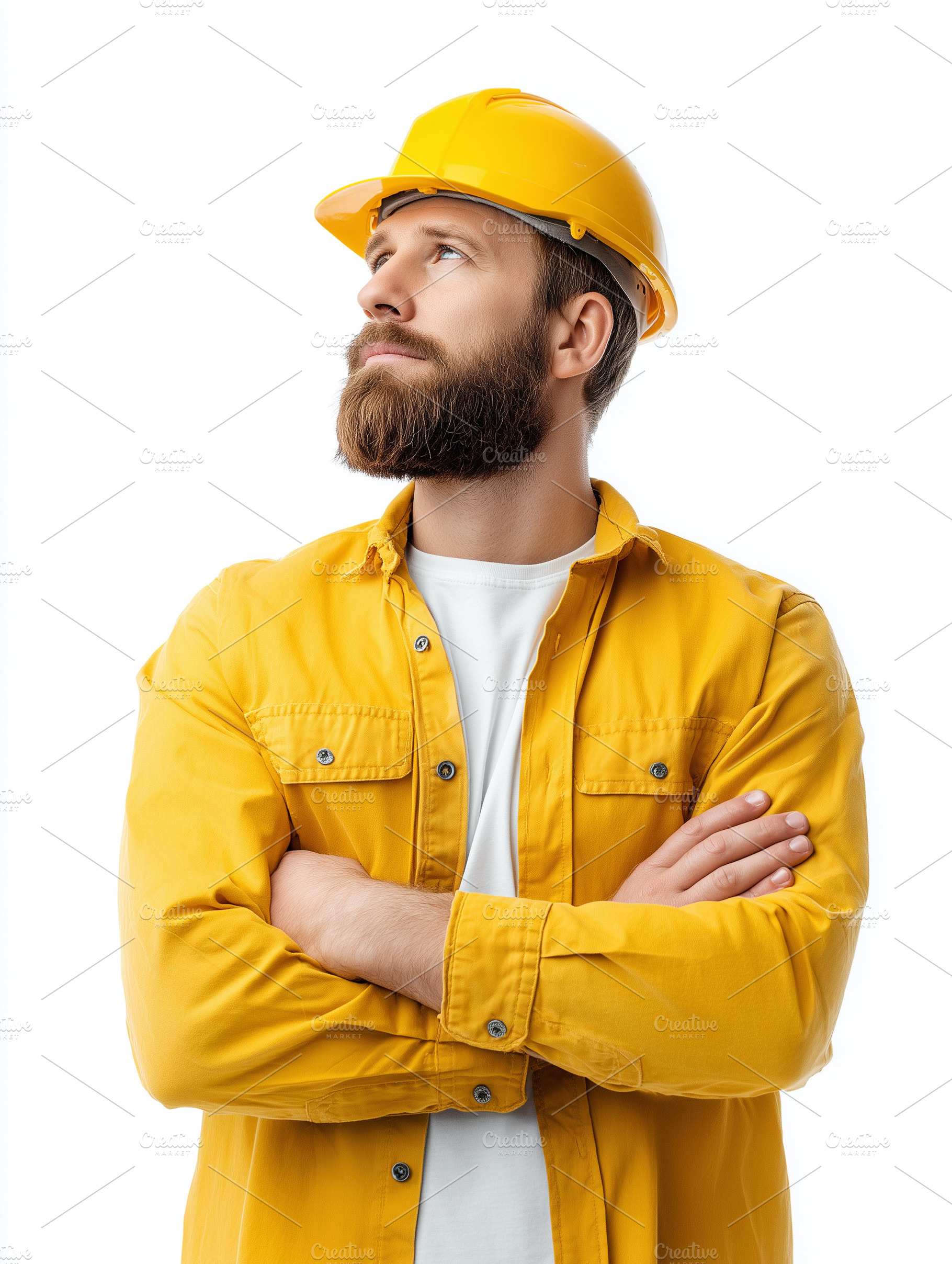 Confident construction worker, an Industrial Photo by MistyDay