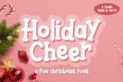 Holiday Cheer Font, a Sans Serif Font by Mabhal Studio (Thumbnail 1 of 10)