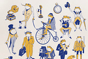 Toad Gentleman Vintage Illustrations, an Animal Illustration by ArtPavo (Thumbnail 5 of 9)