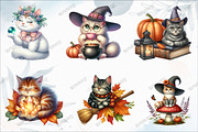 Cute Witchy Autumn Clipart PNG, a Graphic by designcity5 (Thumbnail 2 of 5)