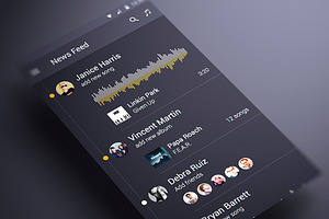 Android Music App Material Design UI