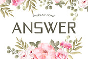 Answer Summer Font, a Script Font by DmDesignsStoreArt (Thumbnail 1 of 2)