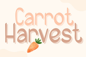 Carrot Harvest - Handwritting, a Handwritten Font by Charmingbear59.design