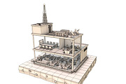 Cartoon Office Low Poly 3D Model, an Architecture 3D Model by Low Poly Lab (Thumbnail 4 of 8)