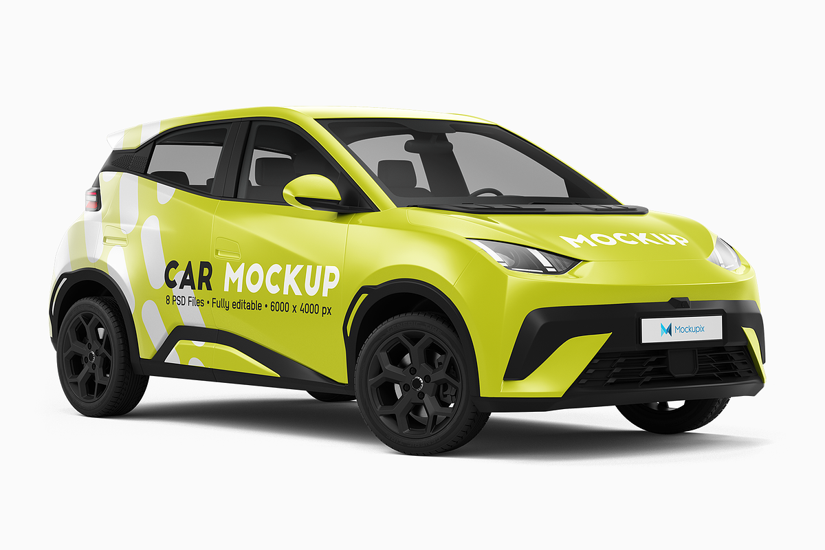 Electric Car Mockup 3, a Product Mockup by Mockupix (Photo 6 of 12)