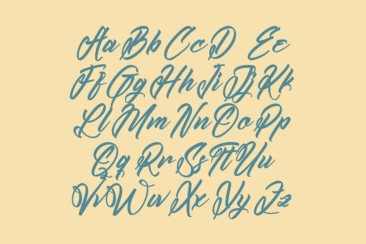 Kamperly Vacation Bold Calligraphy, a Script Font by stylishtype.co (Photo 11 of 15)